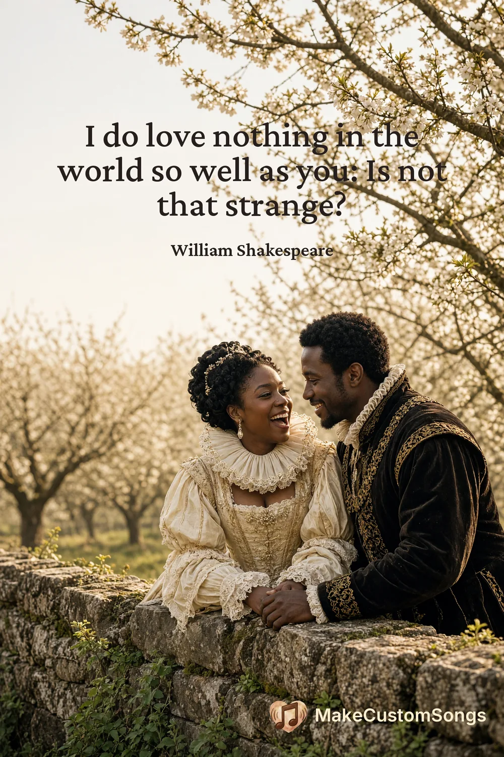 I do love nothing in the world so well as you: Is not that strange? — William Shakespeare