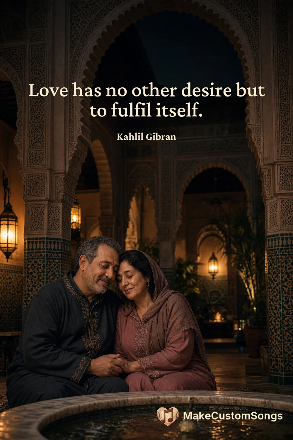 Love has no other desire but to fulfil itself. — Kahlil Gibran