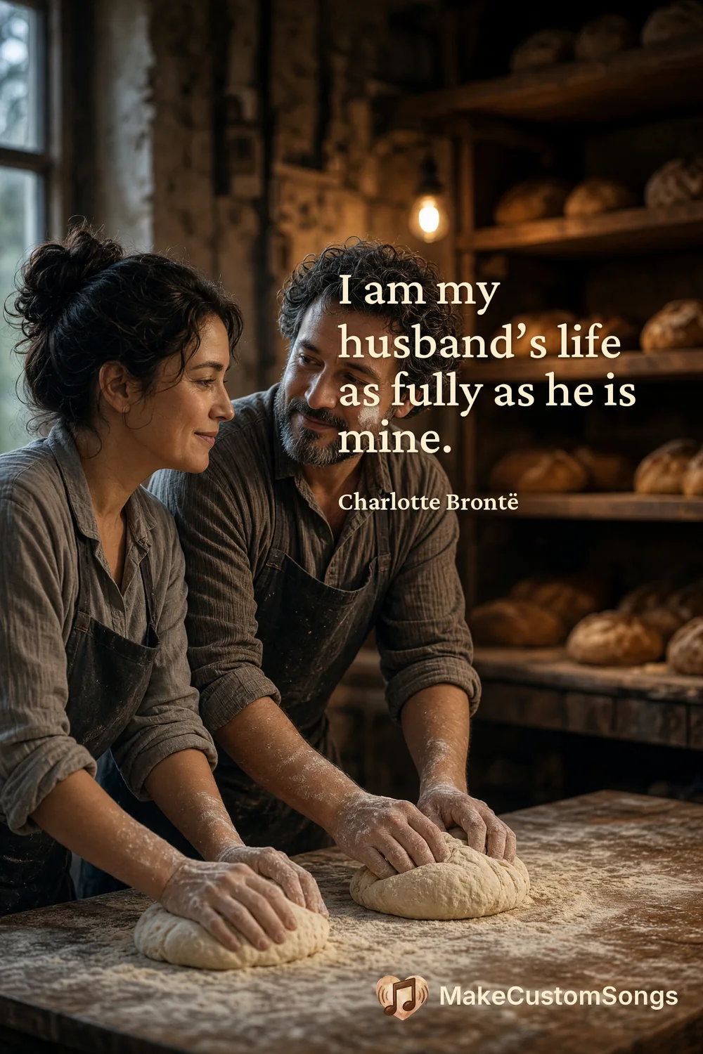 I am my husband’s life as fully as he is mine. — Charlotte Brontë