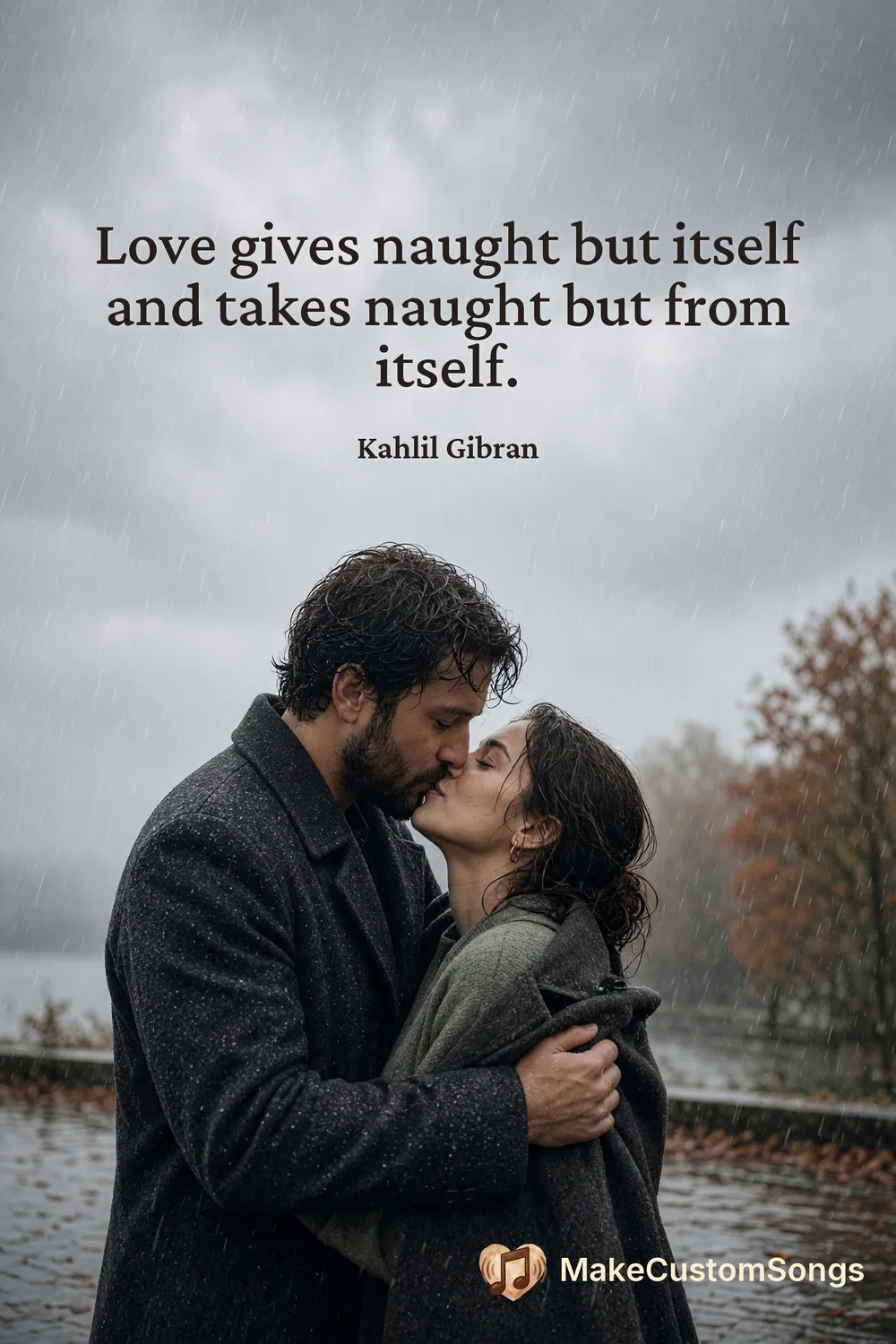 Love gives naught but itself and takes naught but from itself. — Kahlil Gibran