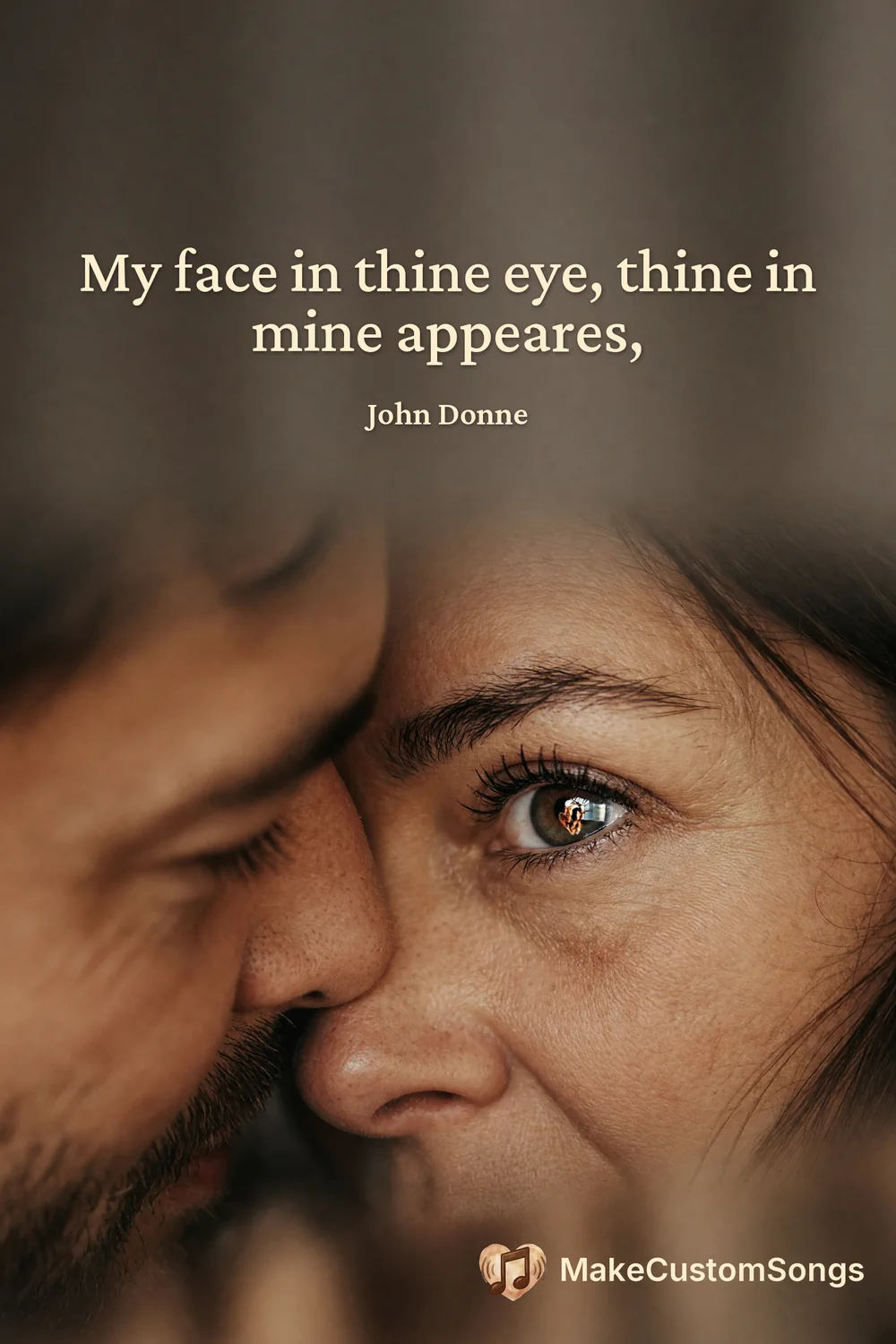My face in thine eye, thine in mine appeares, — John Donne