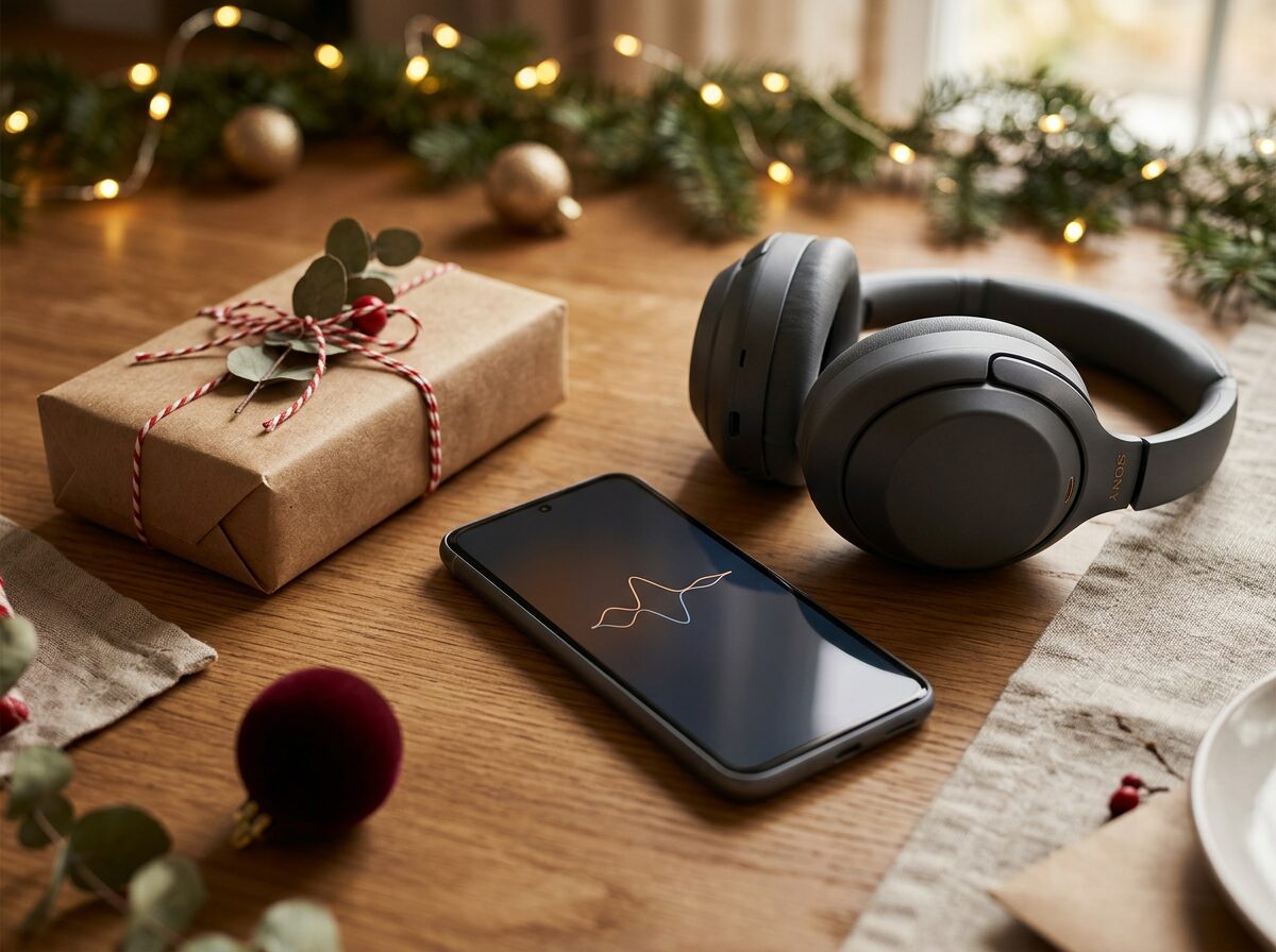Personalized Christmas song gift with holiday memories